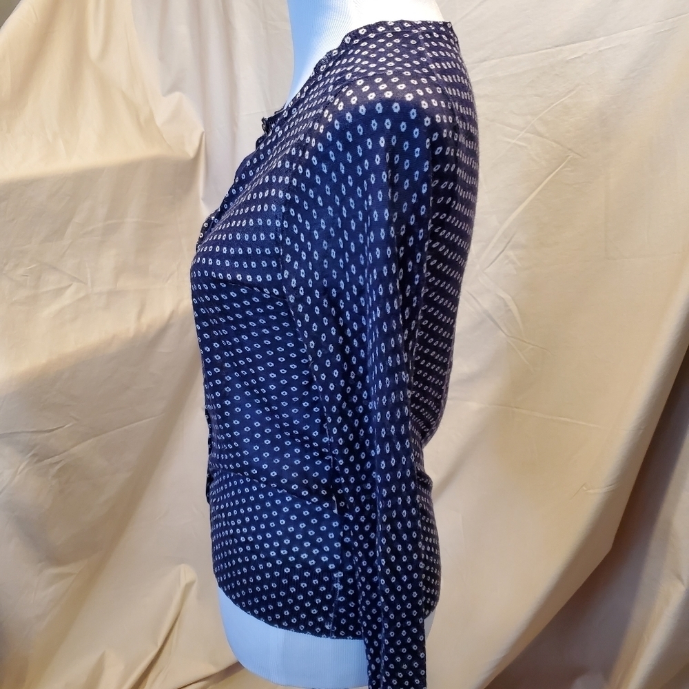 Loft Button Up Polka Dot Cardigan SZ SP - Picture 3 of 9